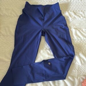 Bright blue lululemon leggings